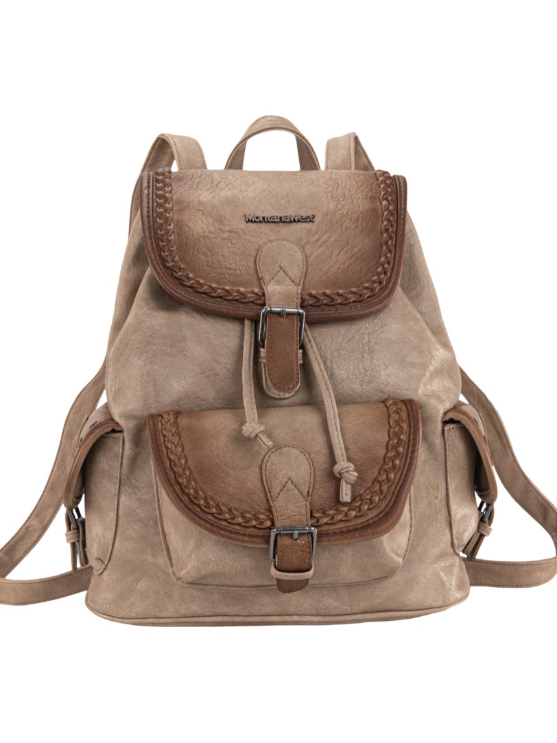 Mwc-043a Montana West Stone Wash Backpack - Khaki